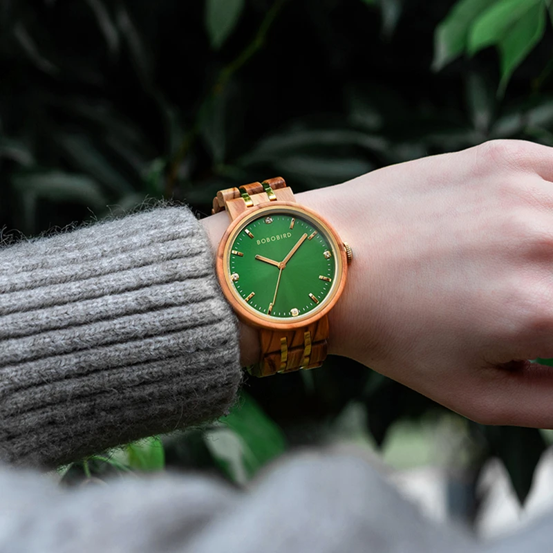 BOBO BIRD Women's watches Luxury Woman Quartz Watch For Women Wristwatch Ladies Watch Custom Wrist Watches Wood Timepieces