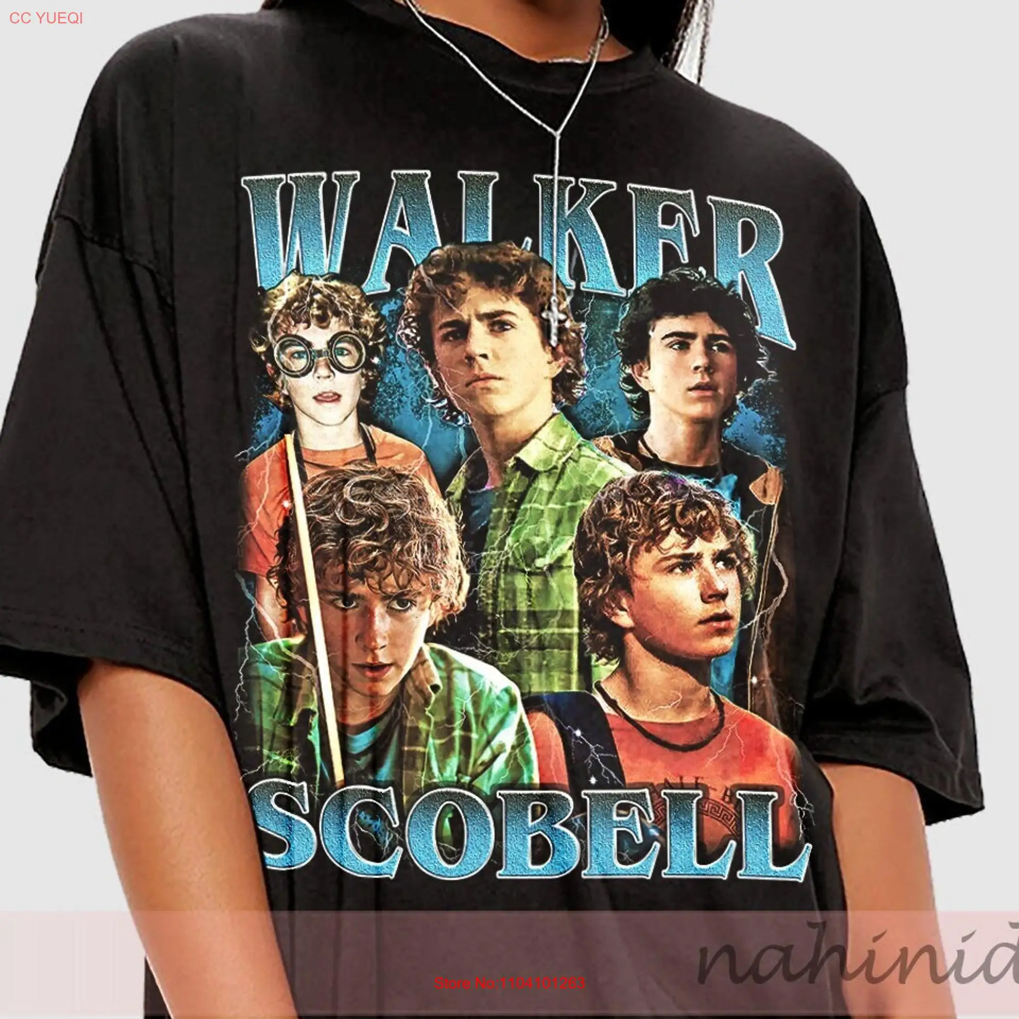 Walker Scobell Percy Jackson 2024 T Shirt Camp Half Blood Greek Mythology TV Series Fan NA023 long or short sleeves