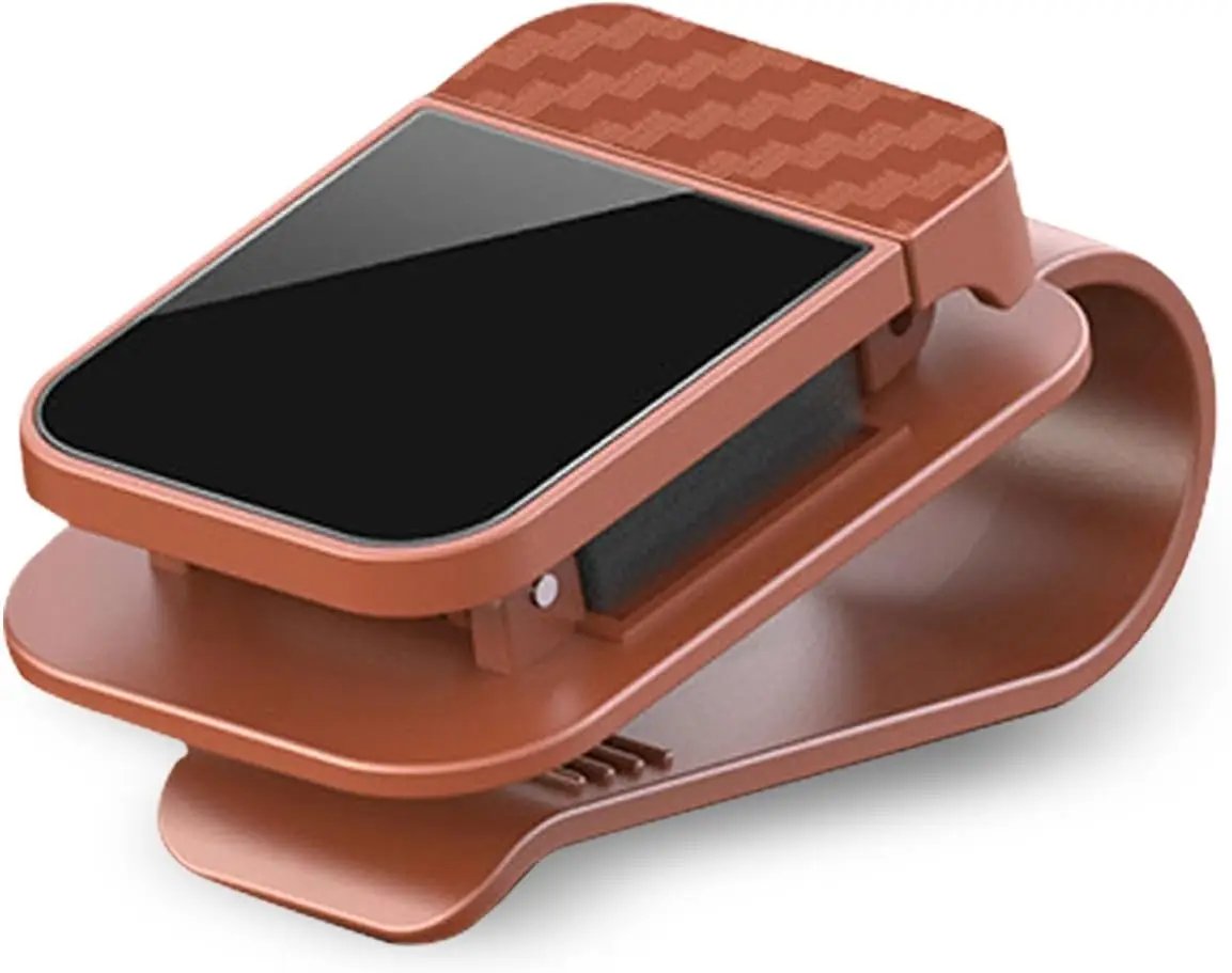 

Car Sun Visor Glasses Holder, Carbon Fiber Vehicle Sun Visor Sunglasses Storage Organizer, Push