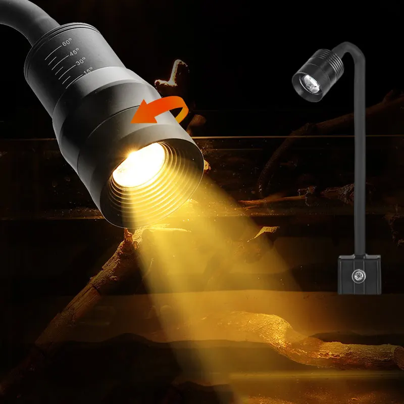 

Fish Tank Small Spotlight Clip Lamp Mini Native Tank Aquarium Decorative Ornamental Lighting USB LED Landscaping Clamped Lamp