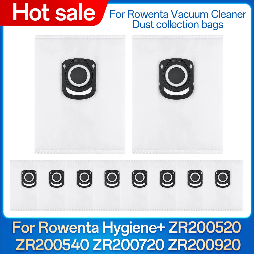 استبدال أكياس الغبار لروينتا النظافة + ZR200520 ZR200540 ZR200720 ZR200920 قوة الصمت سلسلة حقيبة فارغة الملحقات