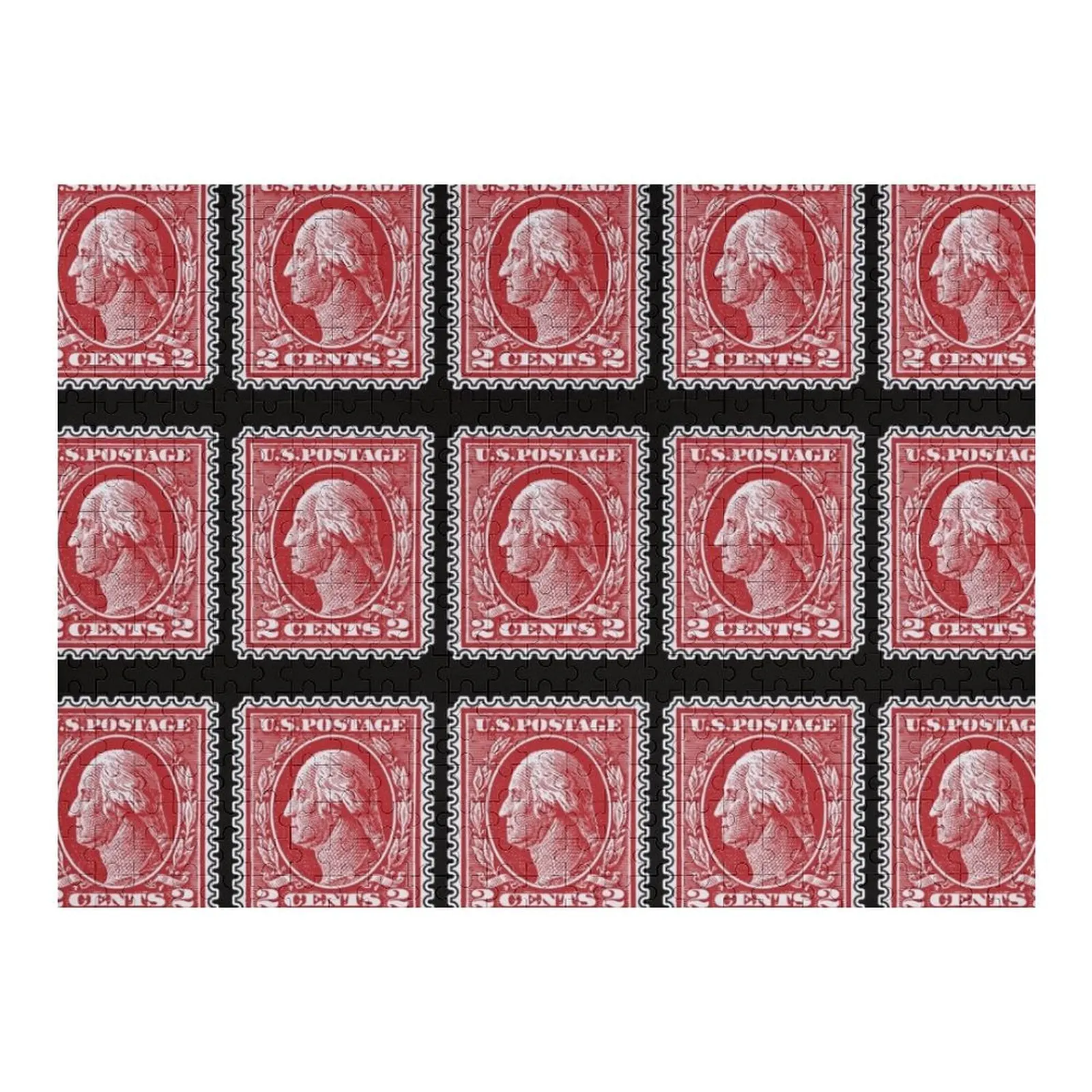 

2 Cent Red Washington Jigsaw Puzzle Christmas Gifts Custom Gift Wood Name Puzzle