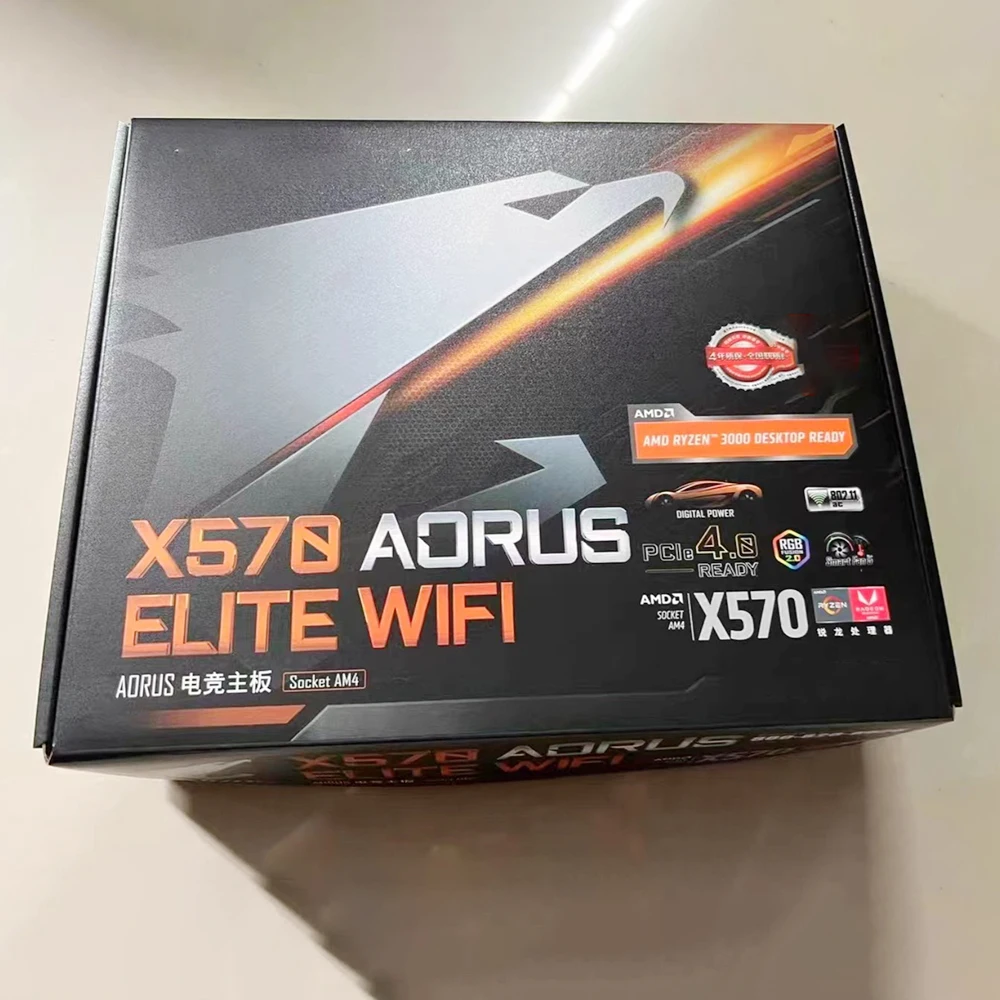 X570 AORUS ELITE WIFI For Gigabyte Motherboard ATX 4XDDR4 128GB AM4 Desktop Mainboard