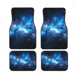 Blue Galaxy Funny Car Foot Mat Set Of 4 Pieces Set Carpet Floor Mats For Cars, Auto Accessories Front Rear
