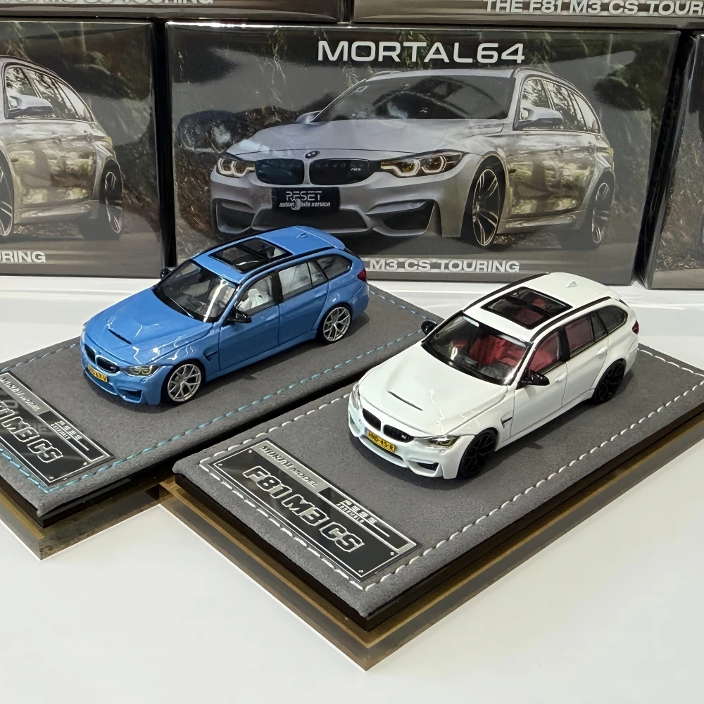 Коллекционная модель автомобиля Mortal 1:64 F81 M3 CS TOURING из литого металла