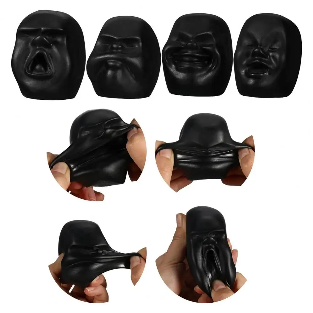 3d Face Toy Realistic Face Stress Relief Toy for Teens Adults Soft Tpr Squeeze Toy for Anxiety Head Pinch Fidget Face Squeeze