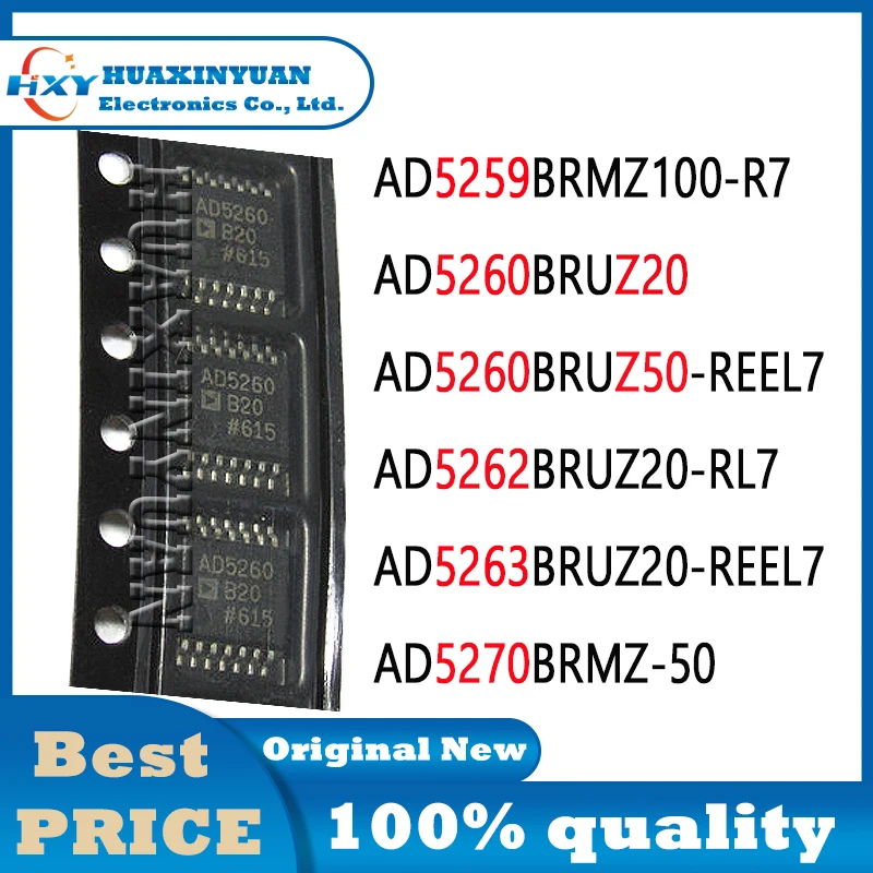 1PCS/Lot AD5259BRMZ100 AD5260BRUZ20 AD5260BRUZ50 AD5262BRUZ20 AD5263BRUZ20 AD5270BRMZ AD52 AD5259 AD526 New and Original Ic Chip