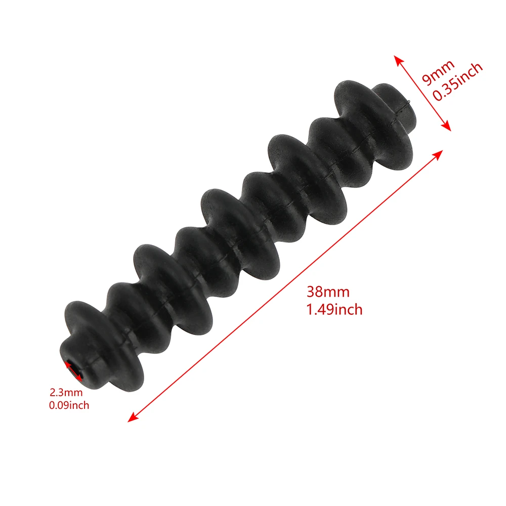 Amortecedor de borracha para tiro com arco, 2 partes de um conjunto, 6 cores, para caçar e fotografar