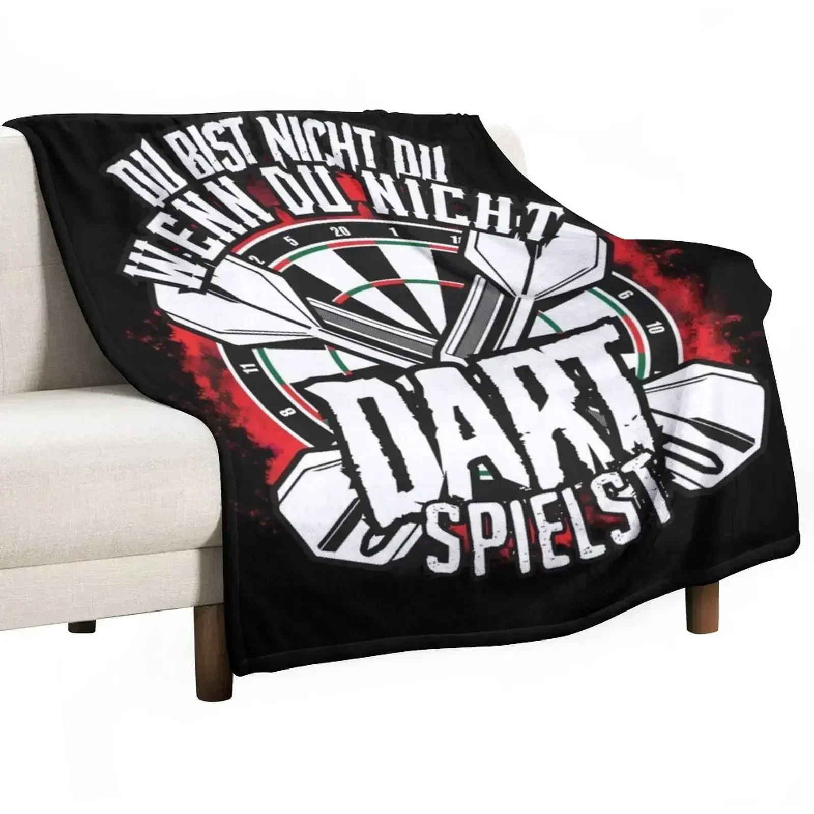 Darts player Throw Blanket Decorative Sofas for sofa Blankets