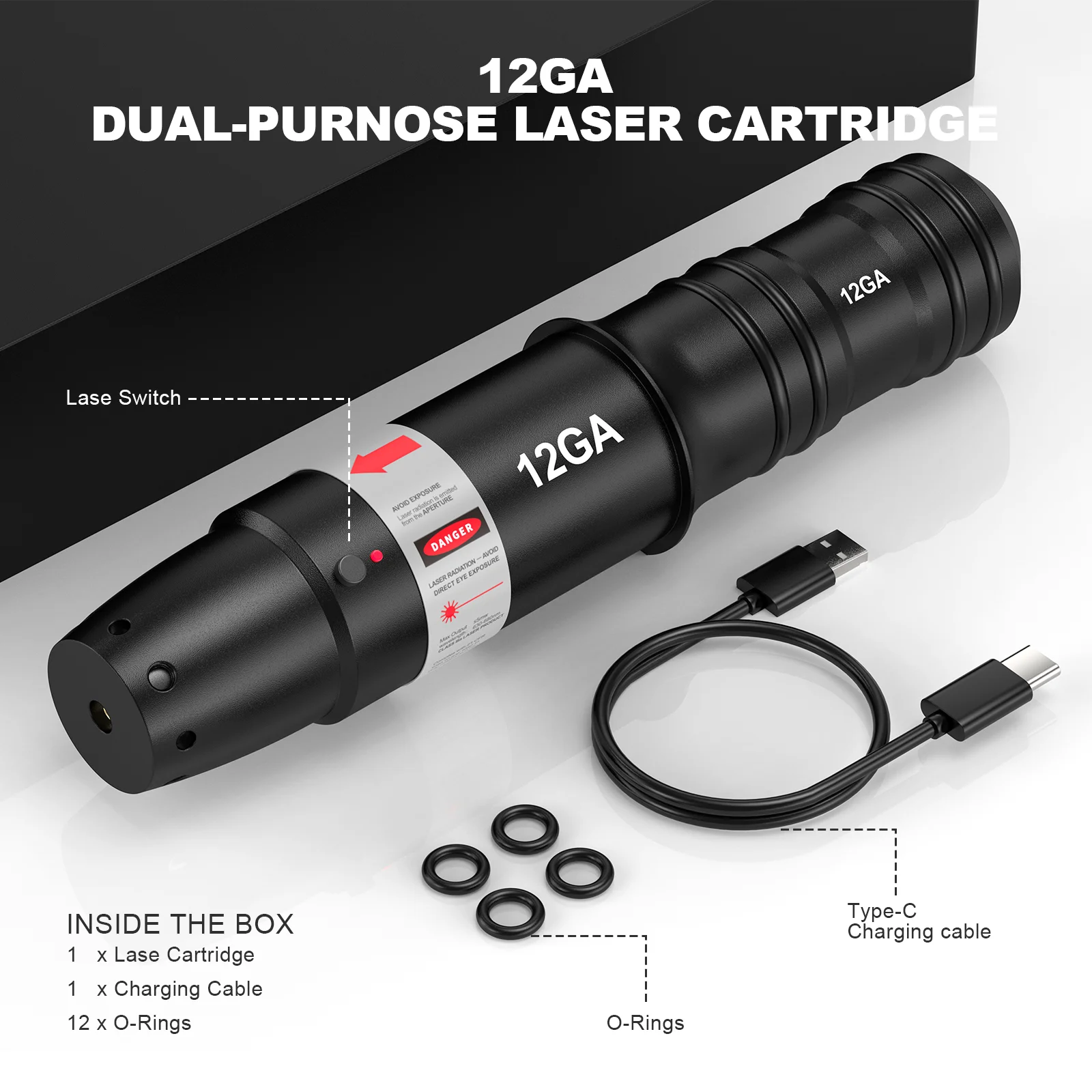 مدرب ليزر ثنائي الغرض مطور 12GA مع وظيفة المعايرة، هدف قفل المعايرة الثابتة عالي الدقة