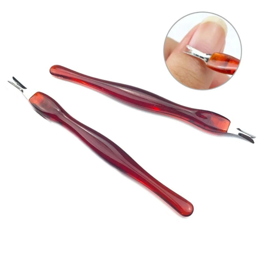 Coupe-cuticules à pointe en acier inoxydable, accessoires de Nail Art, manucure exfoliante Portable, outil de soins des ongles Durable, cadeaux, 1/5 pièces