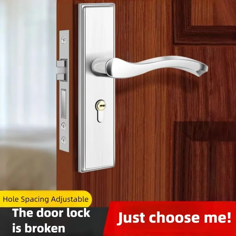 

Современная бесшумная дверная ручка-замок с защитой от взлома, модная мебельная фурнитура для дома, с одним засовом, для обеспечения безопасности