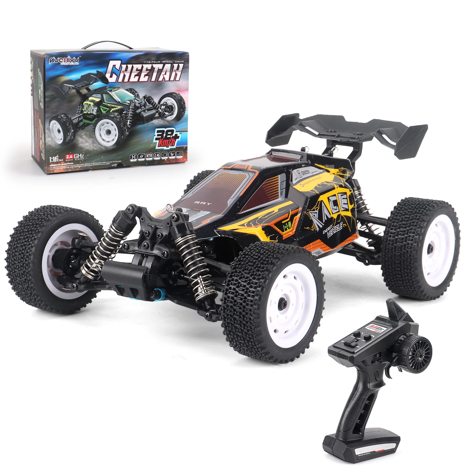 

DAUBB High Speed Hobby RC Drift Car 38KM/H 4WD 1/16 Scale Off Road Toys for Boys 2.4GHZ Remote Control Monster Truck