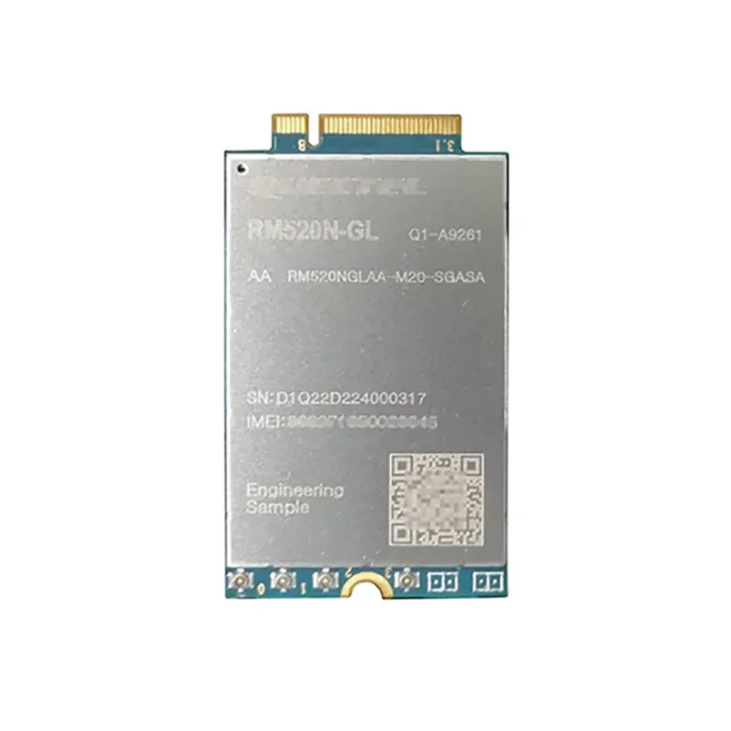 

Quectel RM520F-GL 5G на основе Snapdragon X65, поддержка фотографий, Двойное Подключение, NR M.2, модуль образцов инженеров для глобальной версии