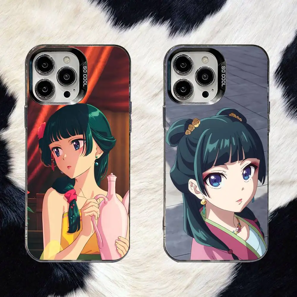 

Mao Mao Apothecary Diaries Phone Case For iPhone 16,15,14,13,12,11,8,7,Pro,Max,Plus,Mini,XS,SE Anti Fall Black Matte Hard