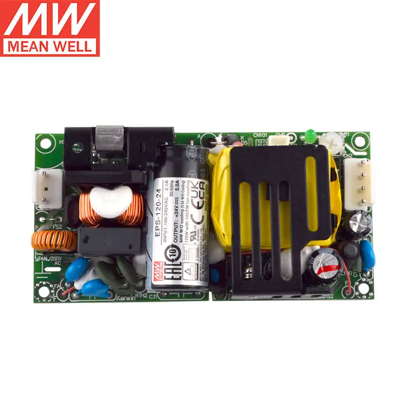 

MEAN WELL EPS-120-24 24V 5A PCB Type Single Output Switching Power Supply Brand New Original 4"×2"miniature size