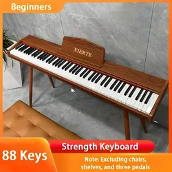 88-key Digital Piano Adult Electronic Organ Professional Strength Keyboard Beginners Electric Musical Instrument for Children
