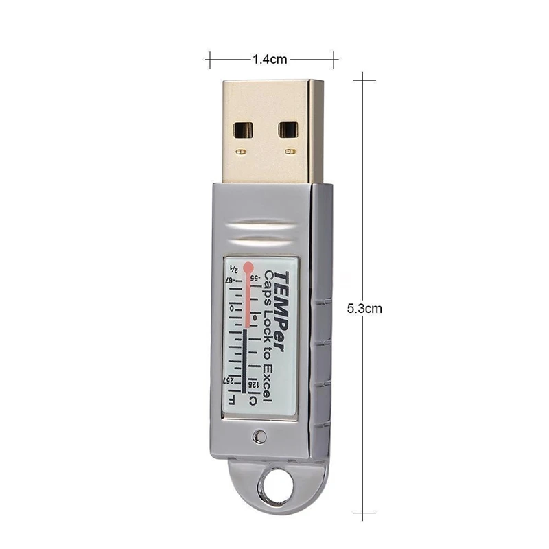 Hot-2X USB termometer Sensor suhu pencatat Data perekam untuk Pc Windows Vista/7