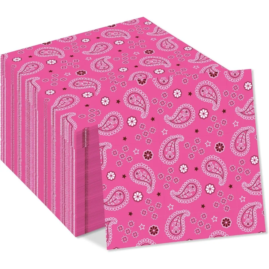 40 Uds. De hamburguesas de papel de vaquero y vaquera occidental, juego de proxenetas de cena y Luh desechables rosas, suministros para fiesta de cumpleaños con temática B