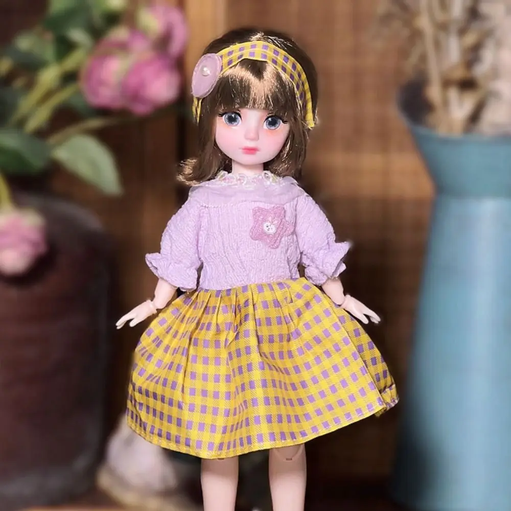 

1 комплект 1/6 SD 30 см кукла Bjd с одеждой, длинные волосы и париком, платье принцессы для макияжа, куклы BJD, элегантные аниме