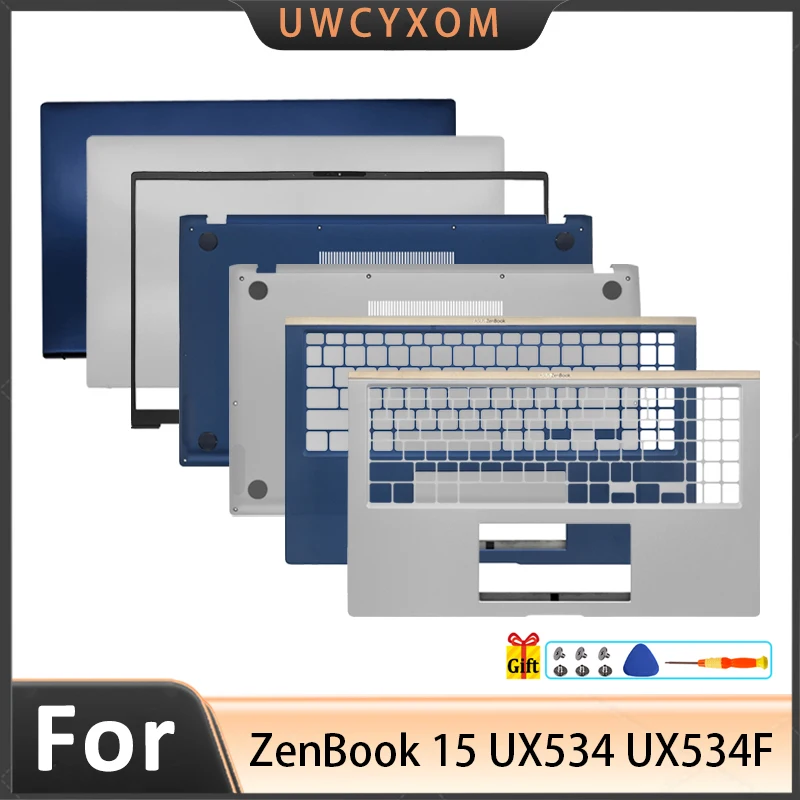 

New For ZenBook 15 15 UX533 UX534 UX534F UX534FA Laptop LCD Back Cover Palmrest Bottom Case Topcase Upper Lower Case Non-Touch