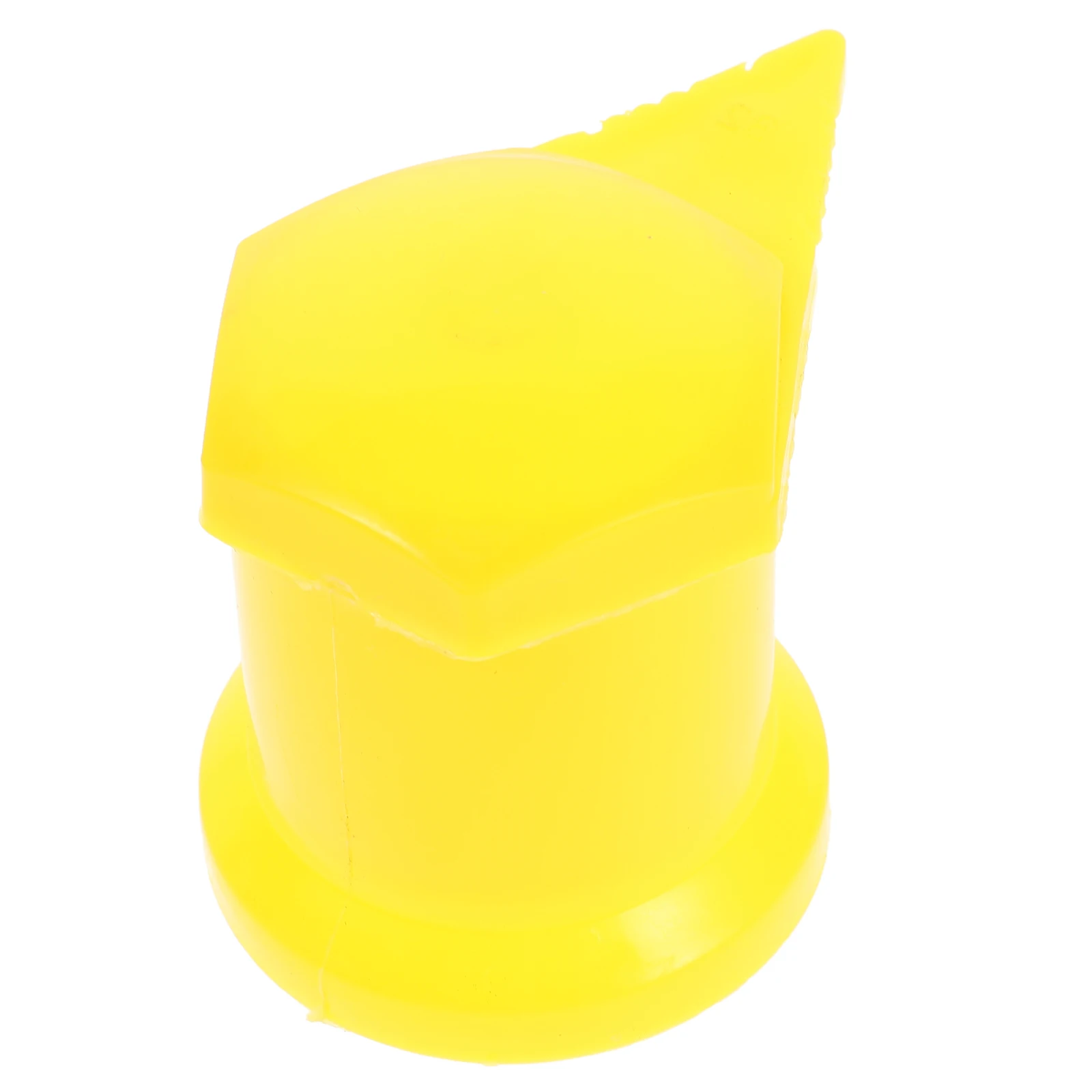 

8pcs Tire Warning Capped Sleeve Indicator Yellow Bolt Covers Wheel Lug Nut Covers Plastic Nut Caps Tire Fastening Label Car