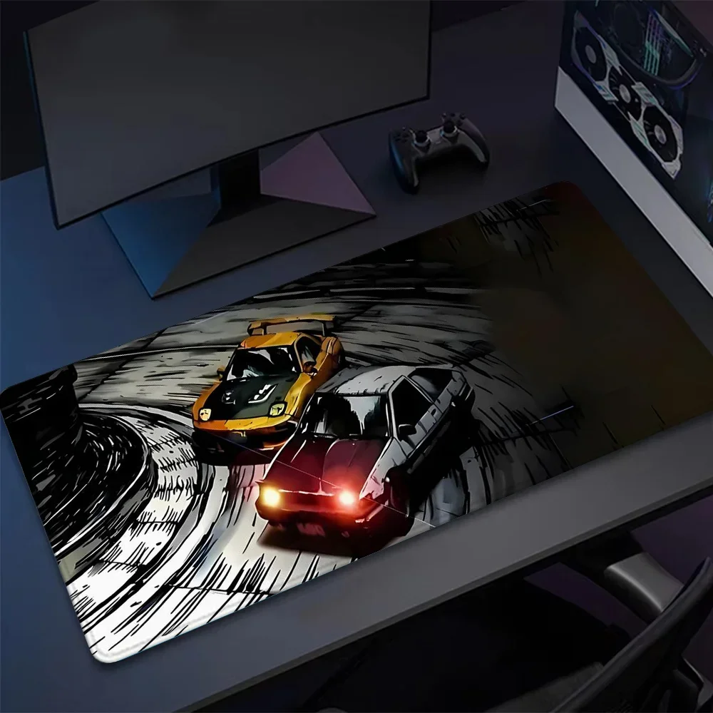 

Racing Car Mouse Pad Large Vintage Desk Accessories Desk Pad Rubber Base with Stitched Edge Mousepad Non-Slip Deskpad for Office