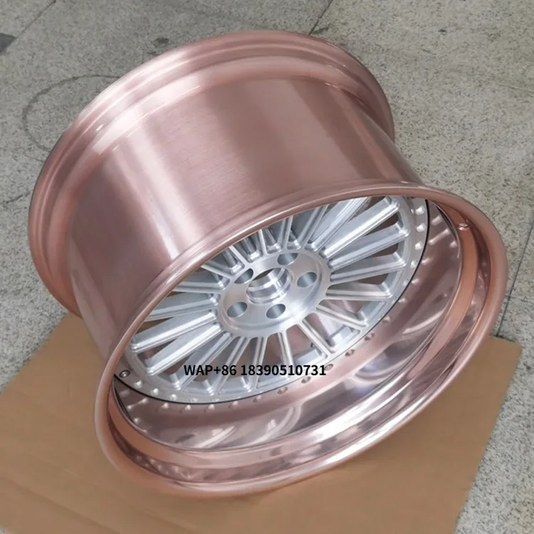 

Polished Rose Gold Aluminum Alloy R19 Forged Wheels 4 Pieces Lightweight Sport SUV 5x114.3 Bolt New