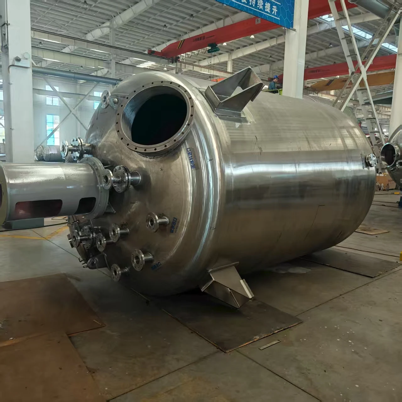 Motore per recipiente a pressione per reattore di riscaldamento con giacca in acciaio inossidabile SS316L personalizzato ad alta pressione da 1000 litri