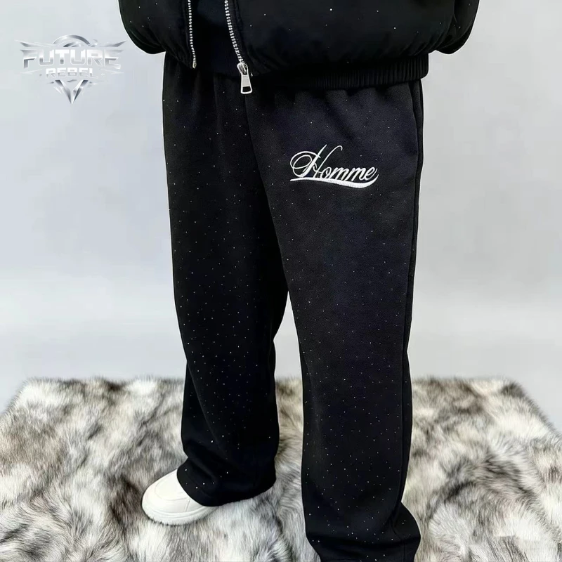 Mens Hoodie Harajuku Y2K Streetwear Star Print Pullover Sweatshirt Loose Fit Autumn Winter INS Casual Matching Pants Unisex New