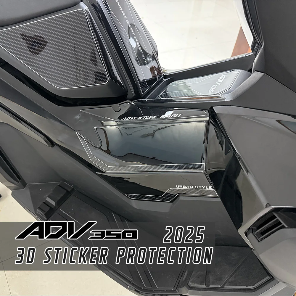 

For ADV 350 Tank Pad Protector ADV350 2025 Motorcycle Accessories 3D Resin Sticker Kit Fuel Tank Pad 2022 2023 2024
