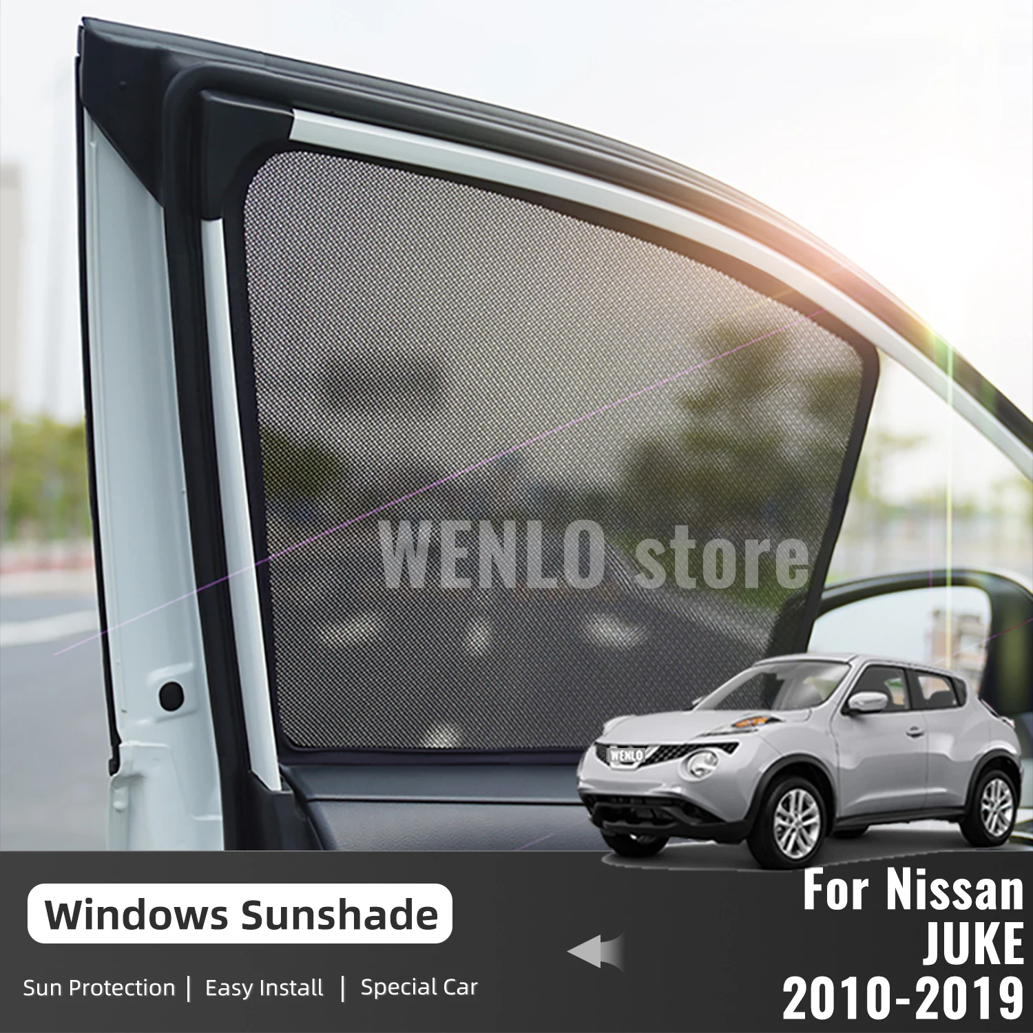 

For Nissan JUKE F15 2010-2019 Magnetic Car Sunshade Visor Front Windshield Frame Curtain Baby Rear Side Window Sun Shade Shield