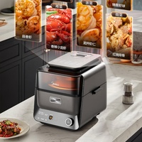 Midea Smart Multifunctional Air Fryer with Visual Window No Flip Oil Free Cooking Holographic Touch Screen for Home Kitchen Use