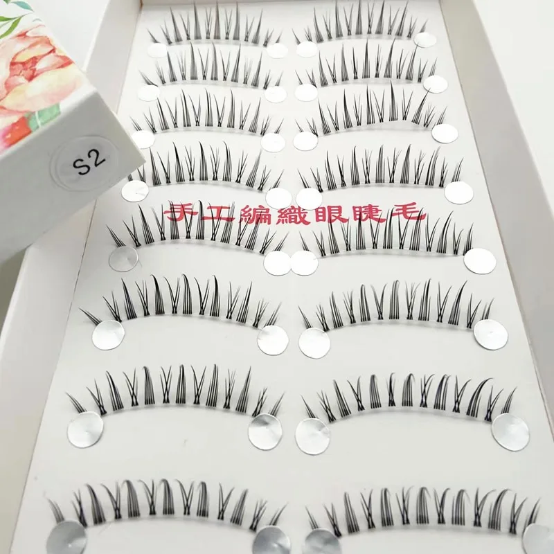 Taiwan Hand-woven False Eyelashes Seamless Transparent Stalk Eye Lash Extension Natural Nude Makeup Suppliers