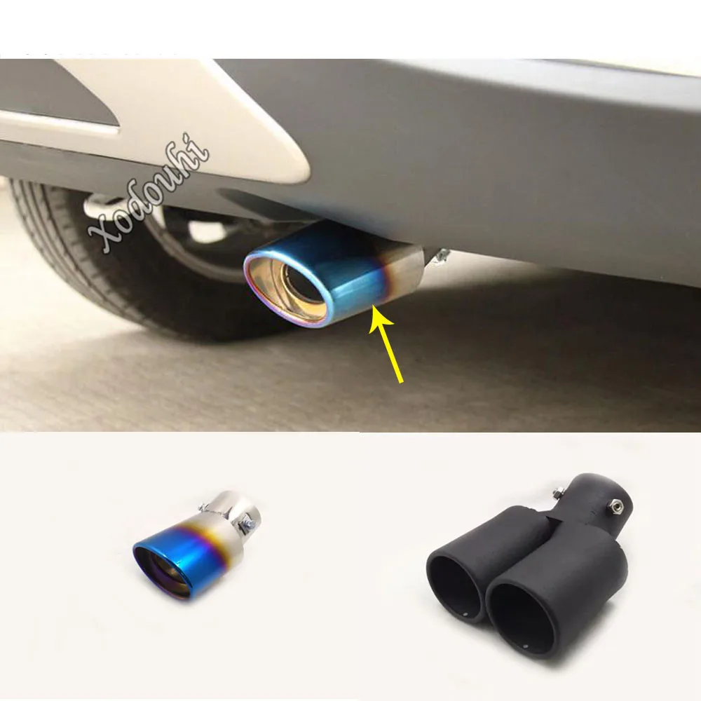 For Hyundai Elantra Avante 2016 2017 2018 2019 2020 Car Cover Muffler Exterior End Pipe Dedicate Exhaust Tip Tail Trim Outlet