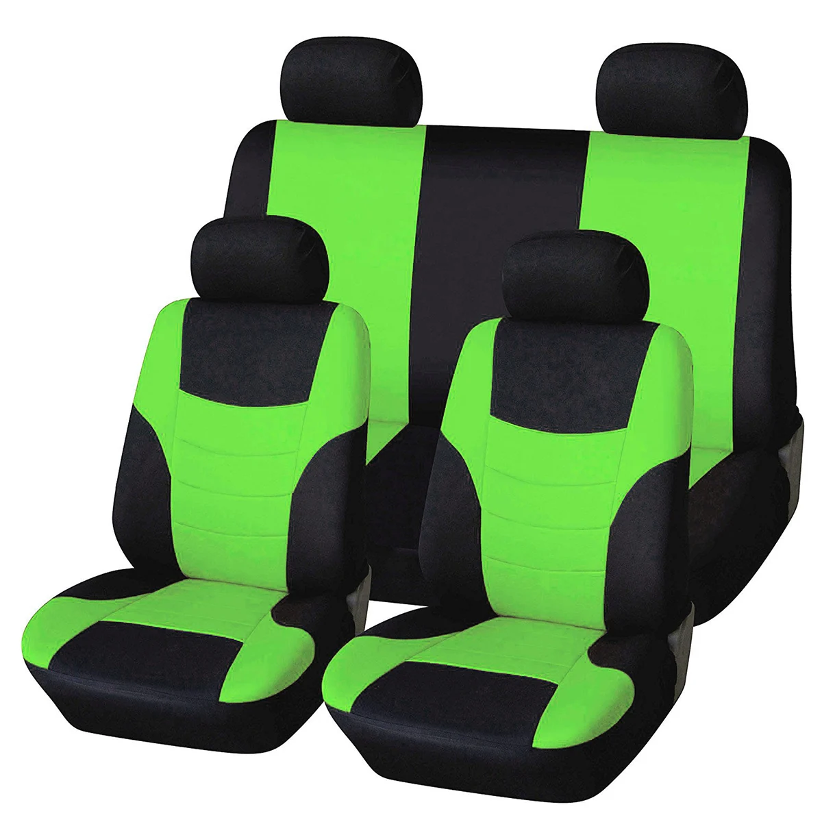 

8 Pcs Car Seat Covers Universal Full Split Bench Protectors Breathable Mesh Fabric Easy Install All Seasons Accessories