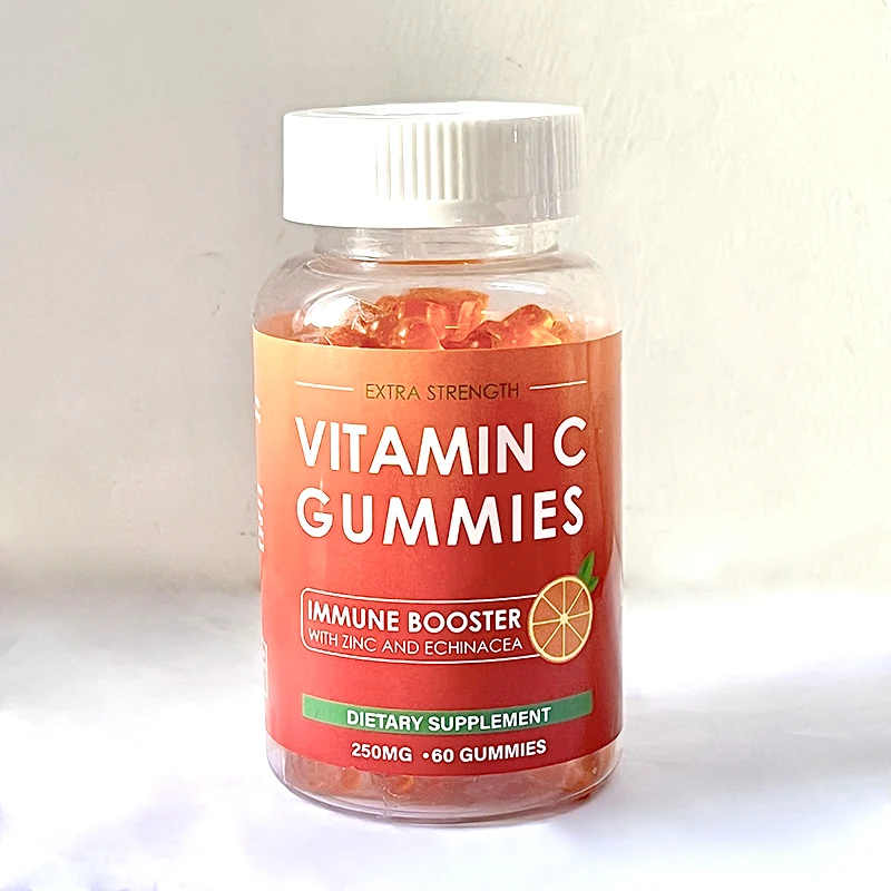 

1 Bottle 60 Pills VC Gummy Bears Zinc Vitamin Gummies Nutritional Dietary Supplements physical fitness health