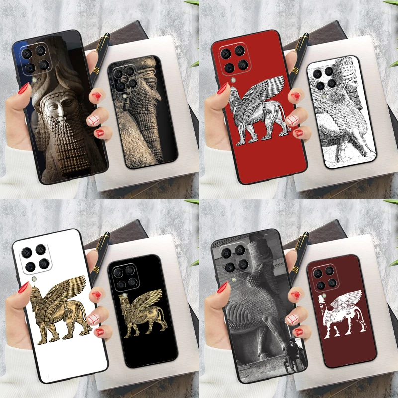 Lamassu Assyrian Winged Lion Case For Samsung Galaxy M20 M15 M55 M31s M51 M21 M11 M13 M33 M53 M52 M32 M12 M14 M34 M54