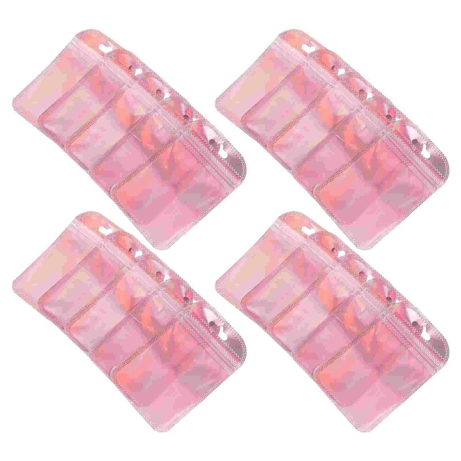 100 Pcs Jewelry Packaging Bag Earring Packing Bags Translucent Water Proof Eraser Self-sealing Pvc Small