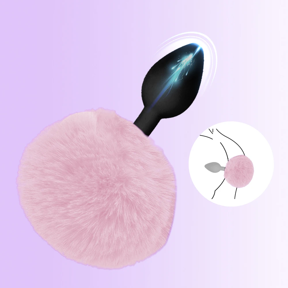 Anal Plug Rabbit Tail Role Play Bdsm Silicone Prostate Massager Butt Plug Silicone Bunny Tail Sex Toys for Women Men Gay