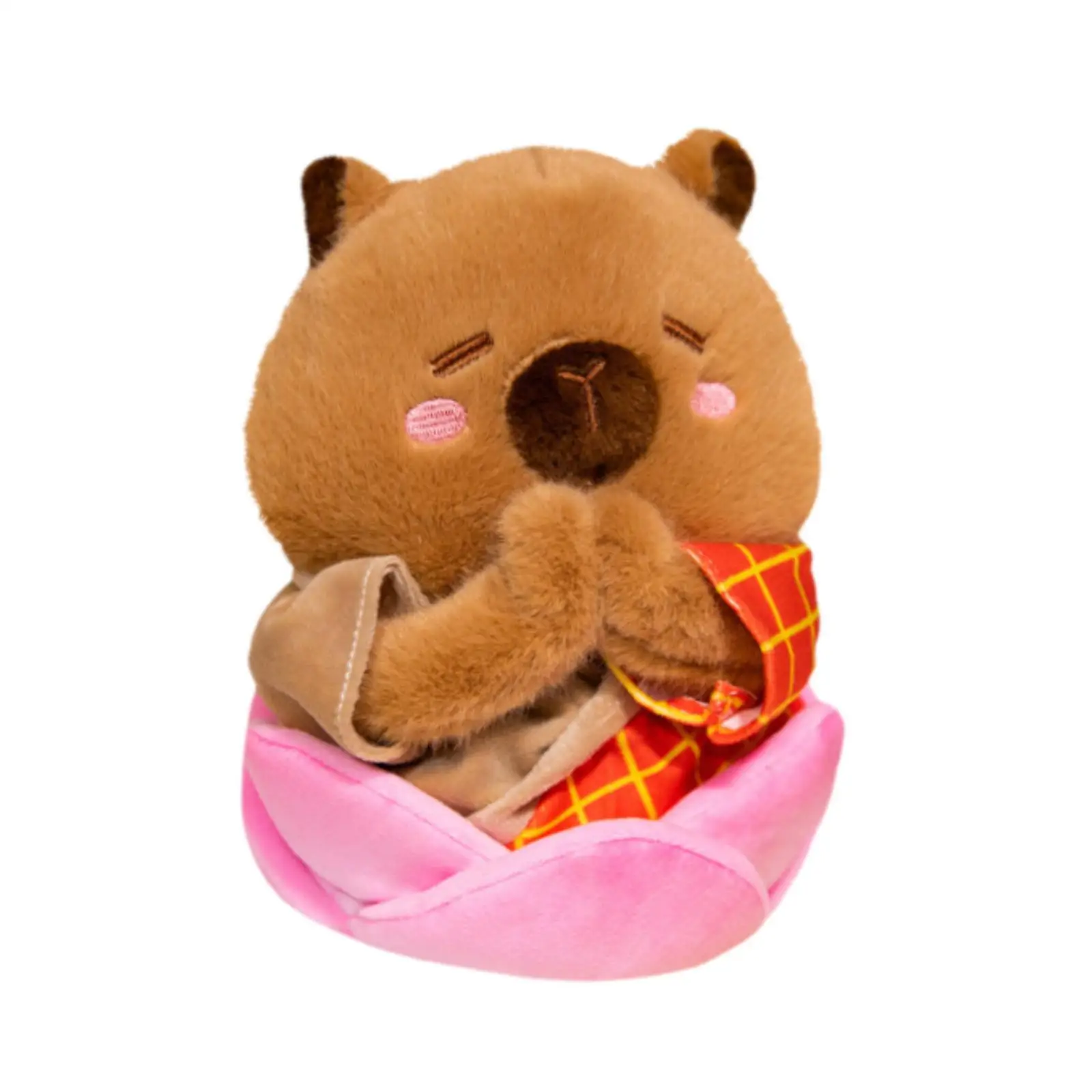 Capybara peluche da collezione Kawaii decorazione morbida Squishy Car Decor capibara peluche bambola ragazzi e ragazze famiglia bambini adolescenti