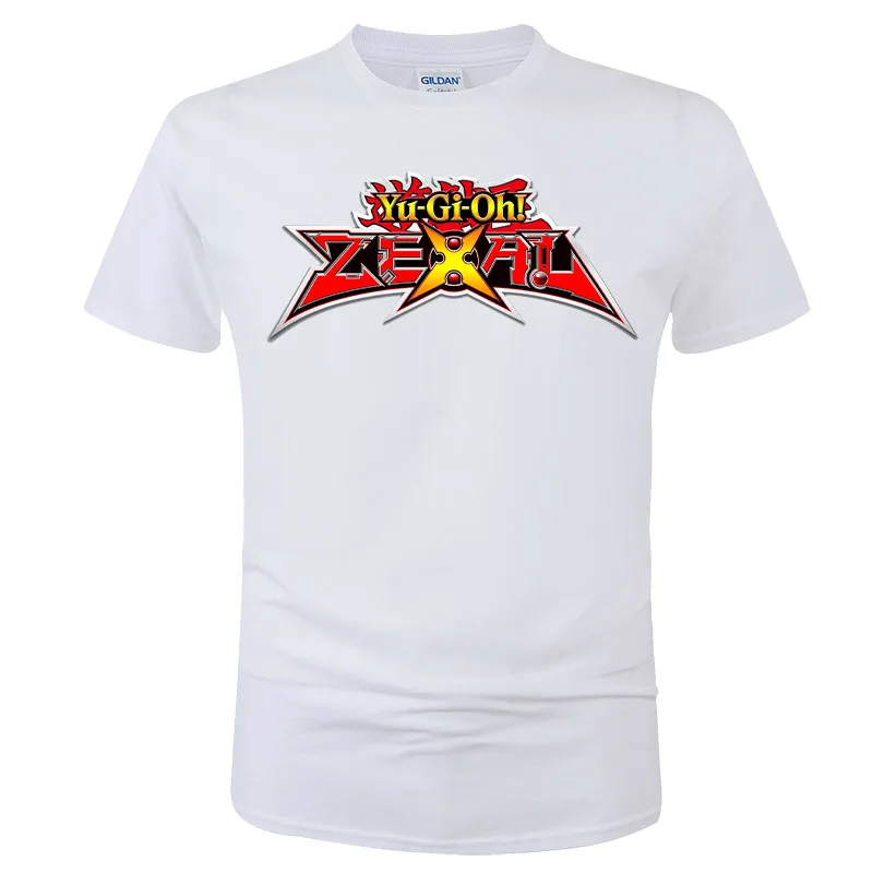 

New men's Yu Gi Oh printed short sleeved T-shirt with round neck, pure cotton trend casual summer short sleeved T-shirt G194