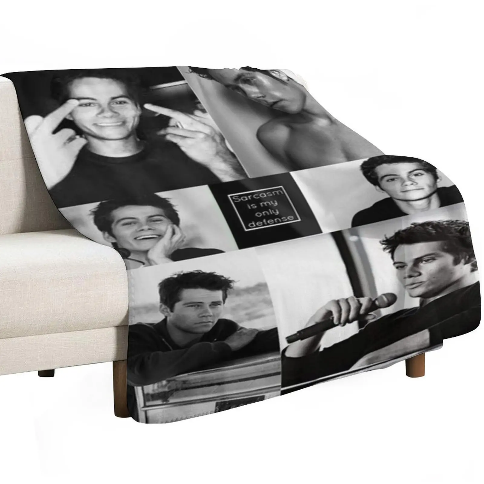 Dylan O'Brien Throw Blanket Flannel Fabric Decorative Sofa Custom manga Bed Fashionable Furry Blankets