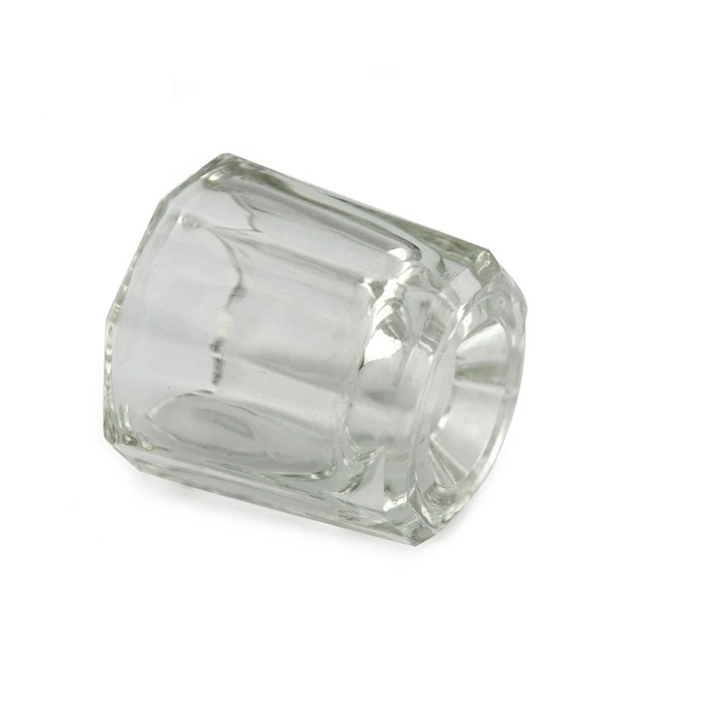 

2Pcs Nail Art Crystal Cups Clear Glass Mixing Liquid Powder Manicure Salon Essential Nail Art Cup Manicures Liquid Cup