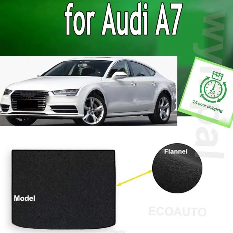 

TREADFIT Rear Trunk Mats For Audi A7 2012-2018 Boot Cargo Liner Tray Floor Pads