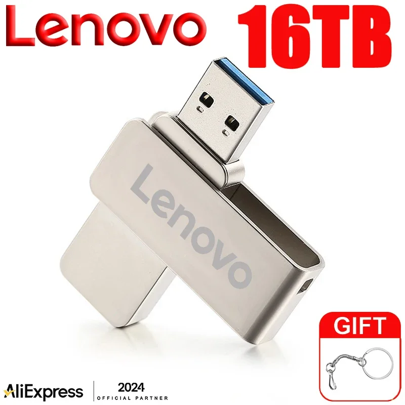 

lenovo 16TB USB 3.0 Pen Drive 8TB 4TB High Speed Transfer Metal SSD Pendrive Cle Portable U Disk Flash Drive Memoria USB Stick