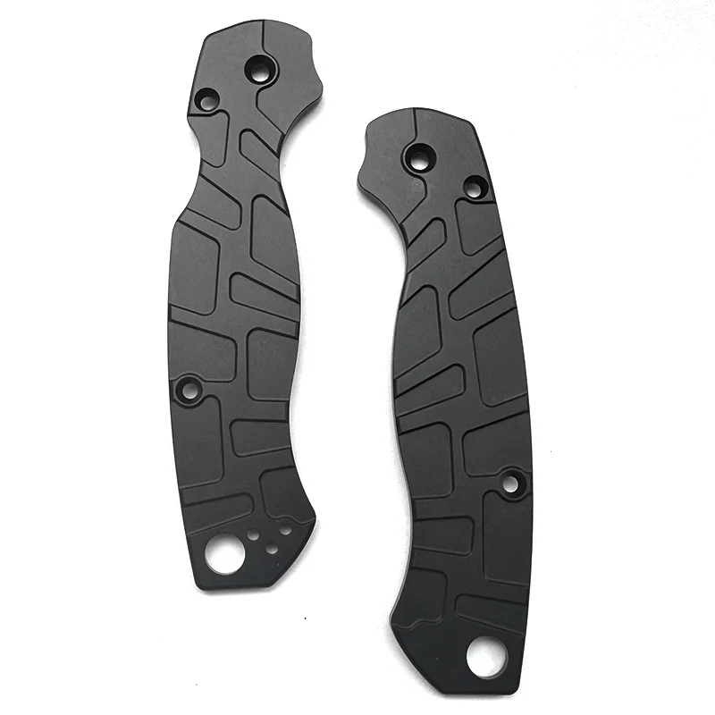 

NEW 1 Pair Aluminum Alloy Knife Grip Handle Patches Scales For Spyderco C81 Paramilitary2 Para2 Knives DIY Making Accessories