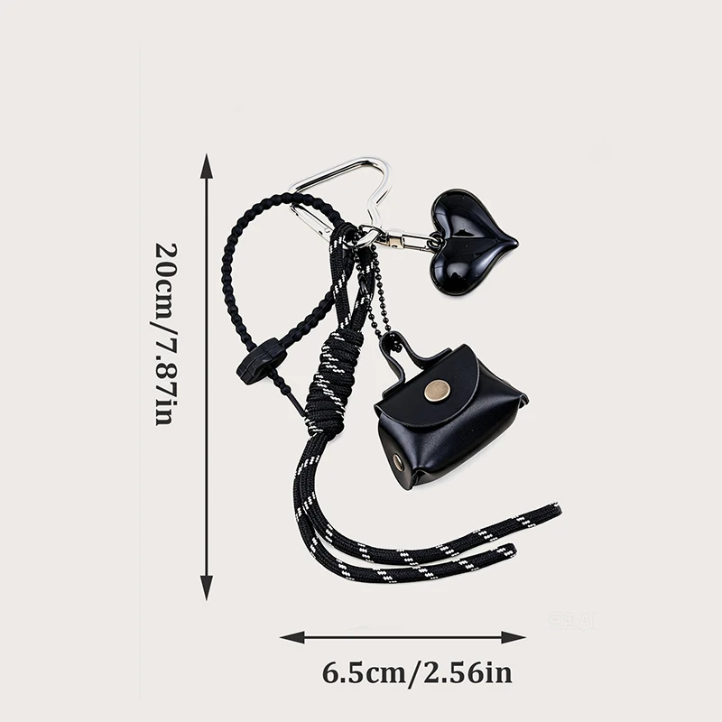 Maillard Braid Rope Pendant Exquisite Leather Mini Bag Pendant Charm Women Luxury Bag Key Chain Mobile Phone Decor