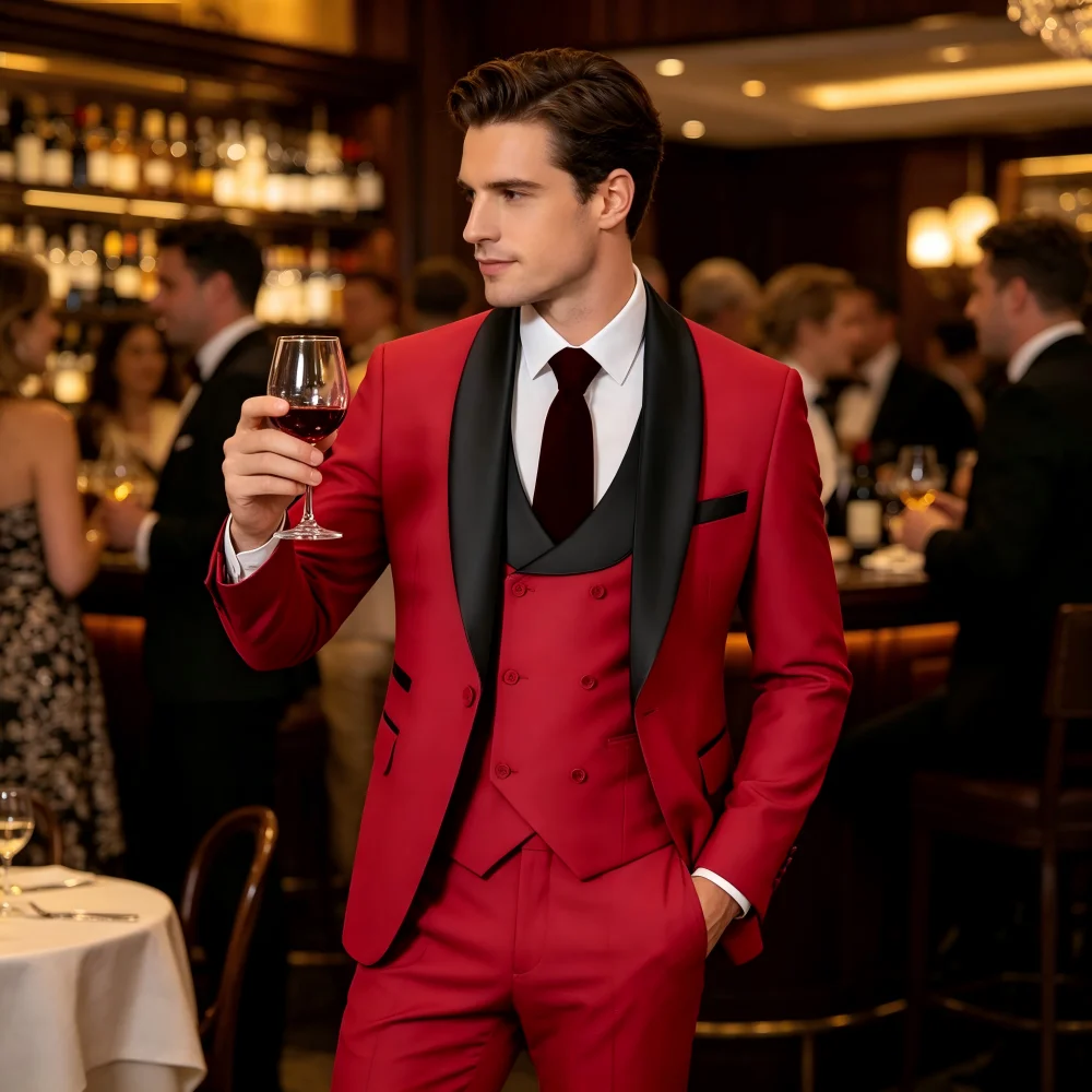 

Элегантный мужской костюм: повседневный, деловой, для свадьбы, дома и работы. Современный, приталенный, модный комплект.