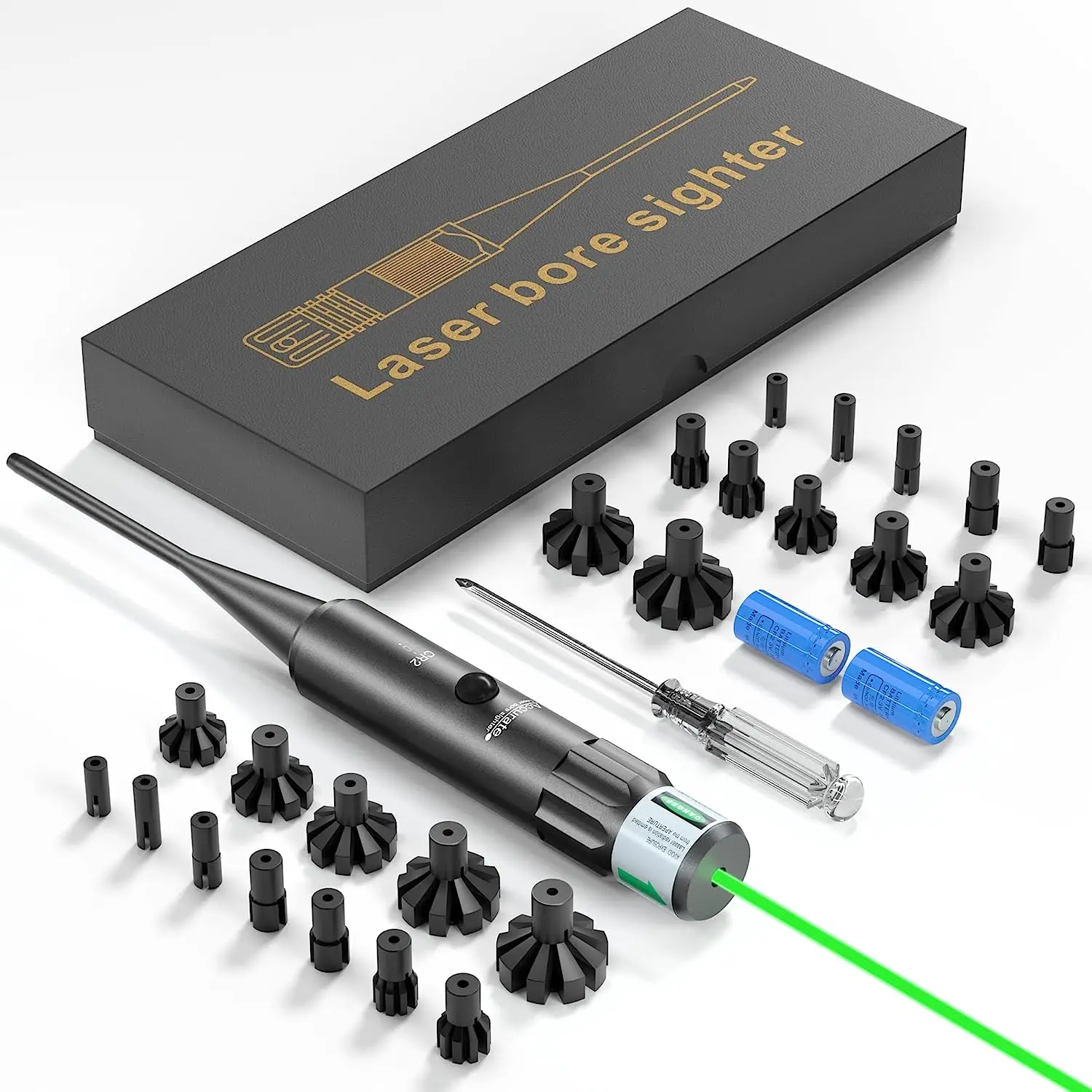 Rifle Laser Bore Sight Scope Laser Boresighter Caliber .22 to .78 Laser Collimador